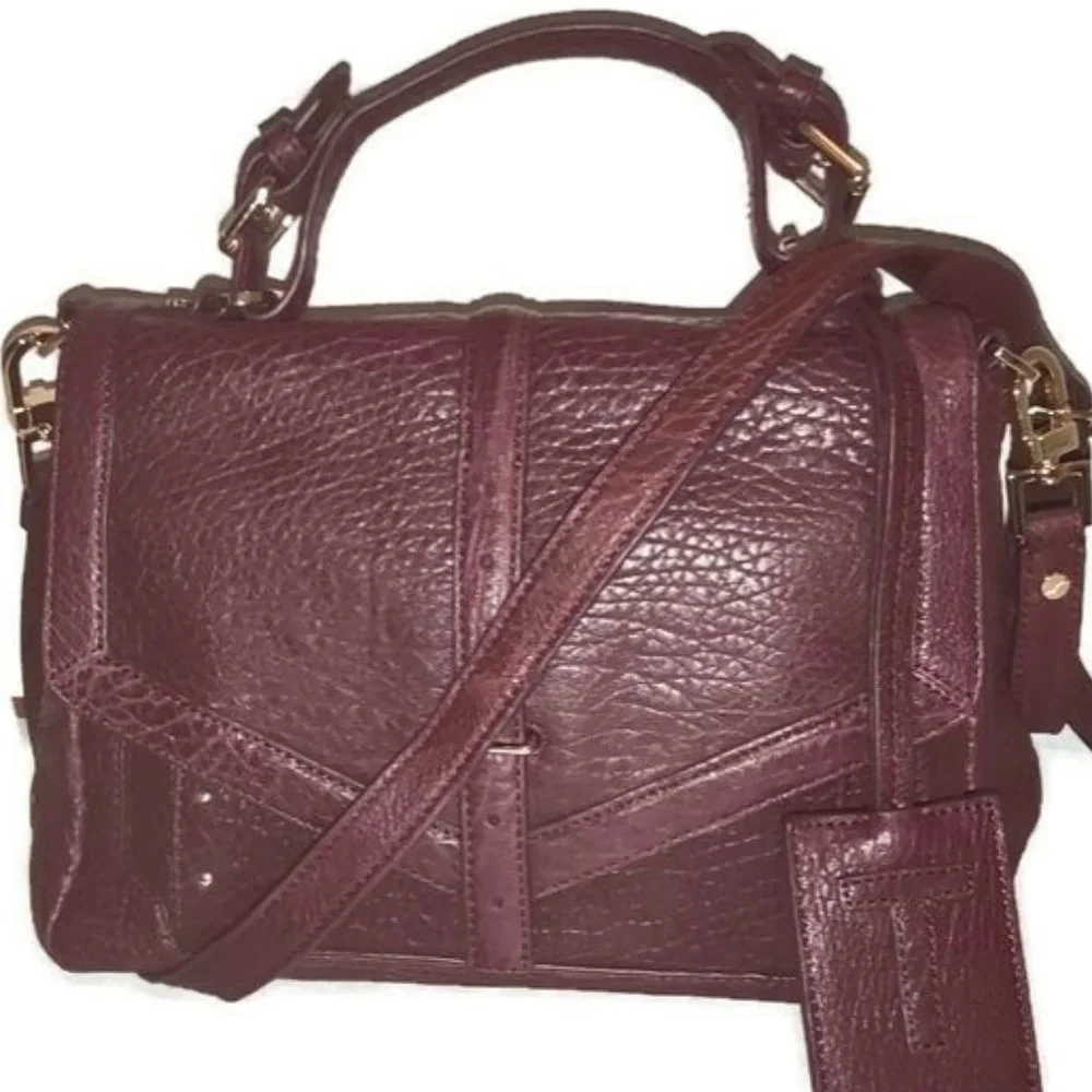 Tory Burch 797 Plum Leather Satchel